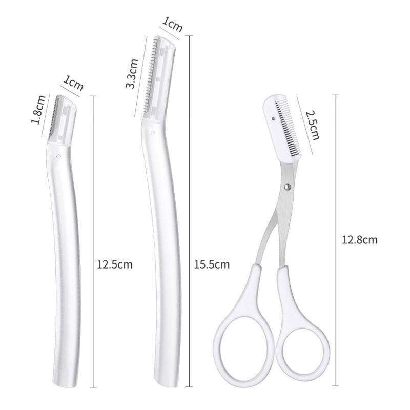 Beauty Tools For Women Eyebrow Trimmer Kit Women Facial Epilator Eyebrow Hair Remover Stainless Steel Eyebrow Razor WBL