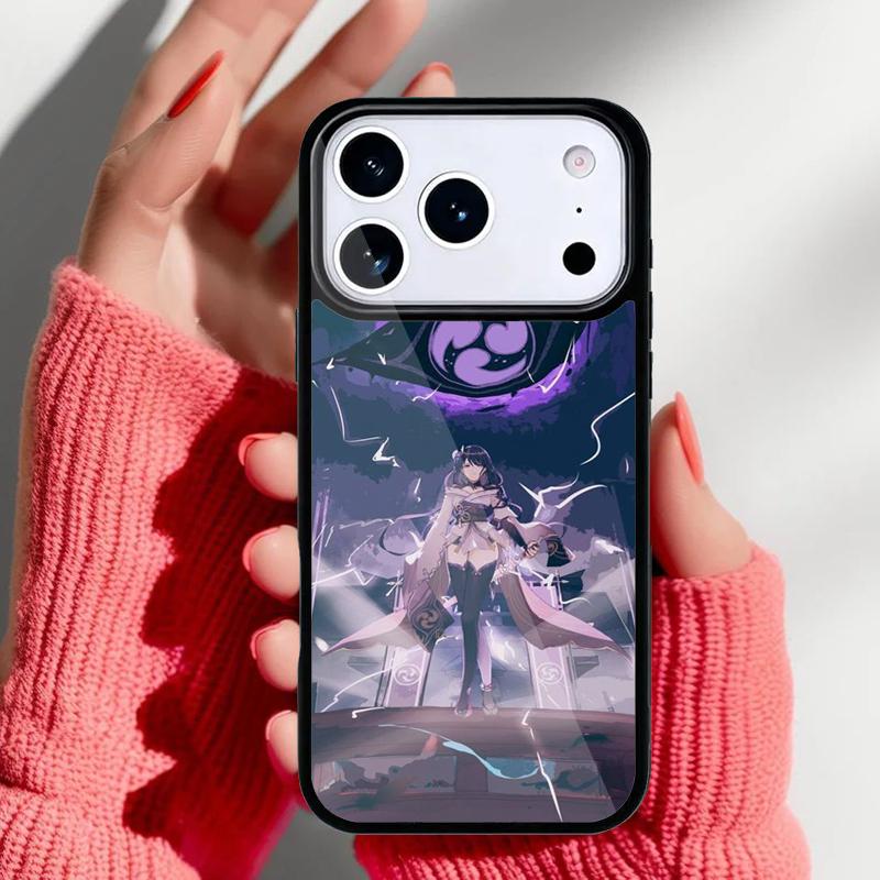 Genshin Impact RAIDENSHOGUN Phone Case for iPhone 17 16 15 14 13 Pro Max Back Cover for 12 11 Pro Coque