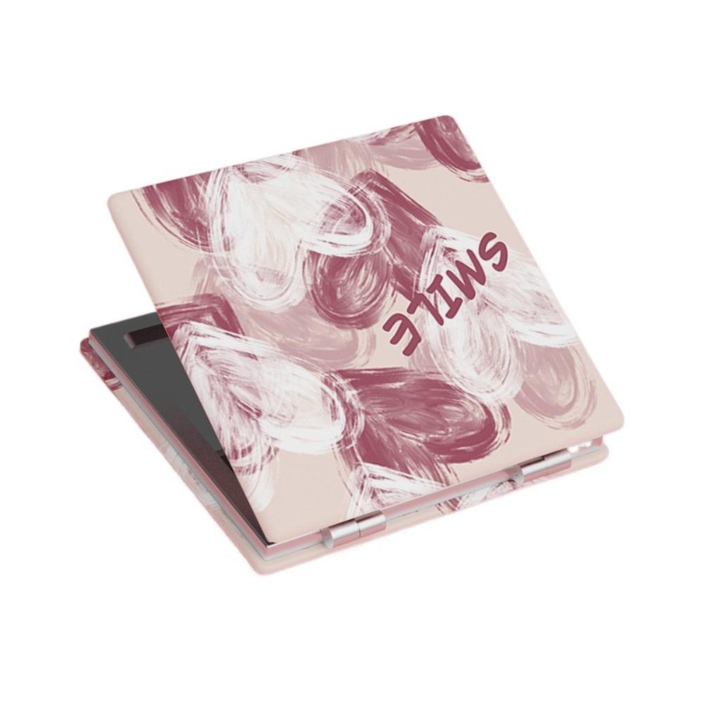 Abstract Oil Painting Style Pattern Folding Makeup Mirror Double-Sided Cute Small Mirror  Makeup