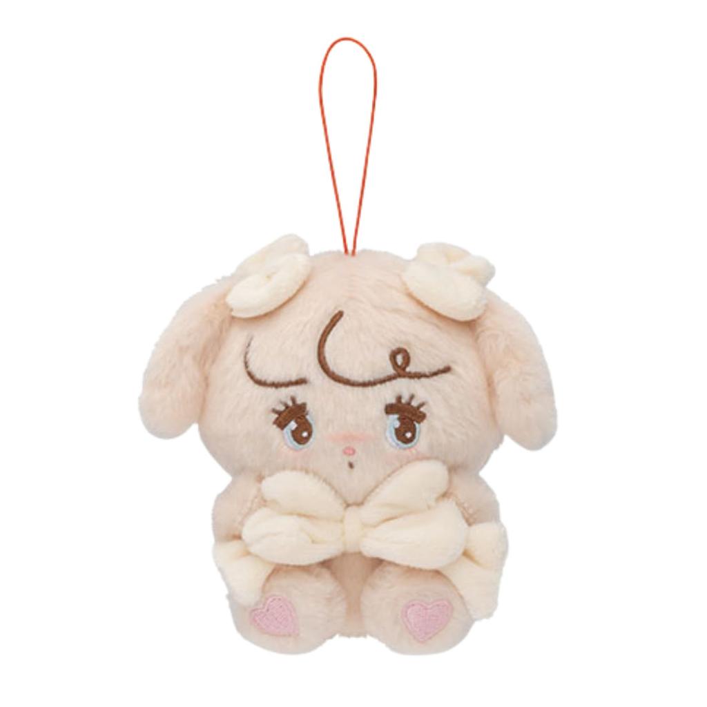 Mikko Characters Hug Ribbon Mascot, 5 Types, Approx. 10cm (Nuts)