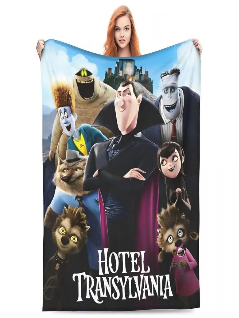 Coperta Morbida Super Hotel Transylvania per Picnic Viaggio Inverno Decorativa per Casa Copriletto
