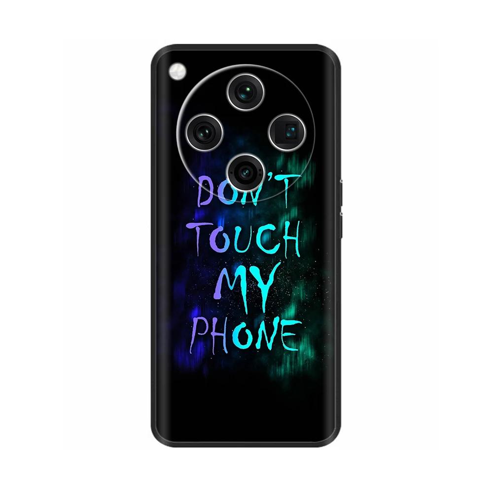 Painted Cover For Oppo Find X8 Pro Soft Black Silicon Back Cover Cases For Oppo Find X8 Findx8 Pro Shockproof Shell Cases Bumper