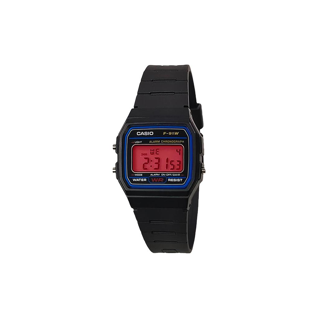 Casio Unisex YOUTH Red Watch F-91W-1(Watch3--)