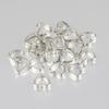 Pack of 50 Fashionable Heart Shaped Double Hole Beads CCB Material Hollow Hearts