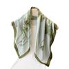 Fresh Lotus Printing Imitation Silk Scarf Square Scarf High-End Shawl Versatile Neck Small Square Scarf Headscarf