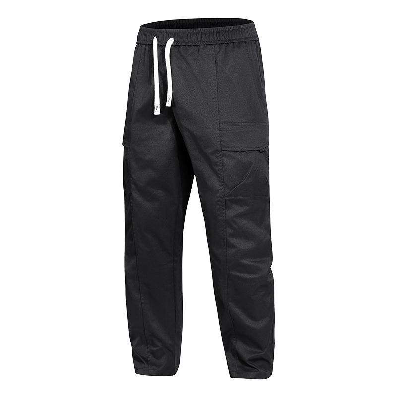 

Мужские повседневные брюки осенние тонкие свободные прямые брюки новые осенние комбинезоны 7XL чёрный