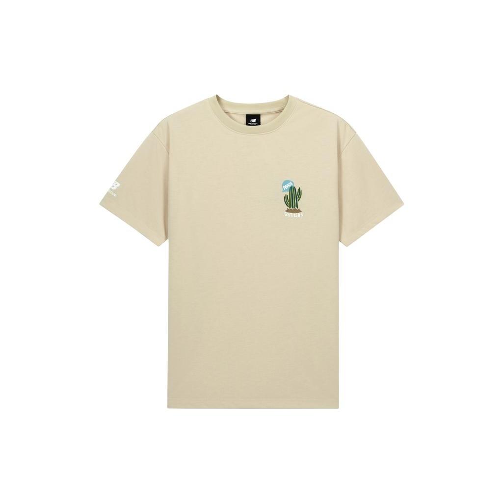 New Balance NBX Endless Summer Graphic T-shirt Asia Sizing  Beige  Men s AMT33356-BE L