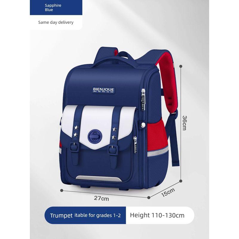 

2025 New Arrival Schoolbag Girl Primary School Student 1 Kids Grade One Second Spine Protection 3 to 6 Girl 3 Burden Alleviation Waterproof 4 Small size Blue (Grades 1-2)
