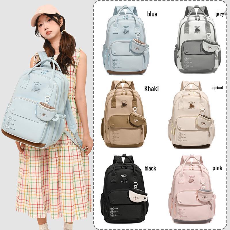 2025 New Sweet Fresh Backpack for Girls - Korean Style, Lightweight for Middle/High School & College Students