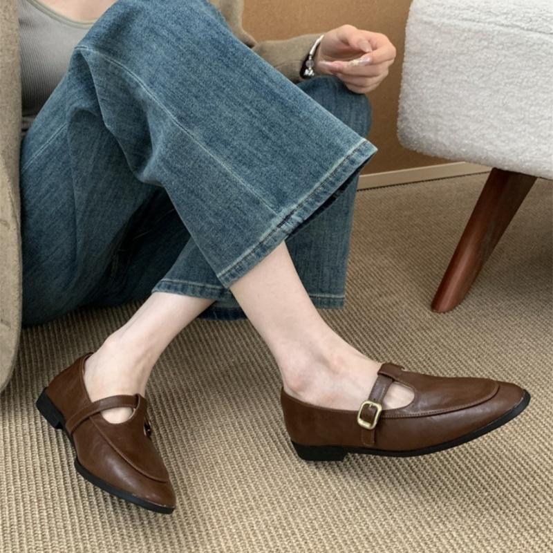 Fashion 2025 New Fashion Women Loafers Mary Jane Spring Autumn Breathable Flat Shoes Casual Comfortable Soft Shoes Elegant Dress Flats
