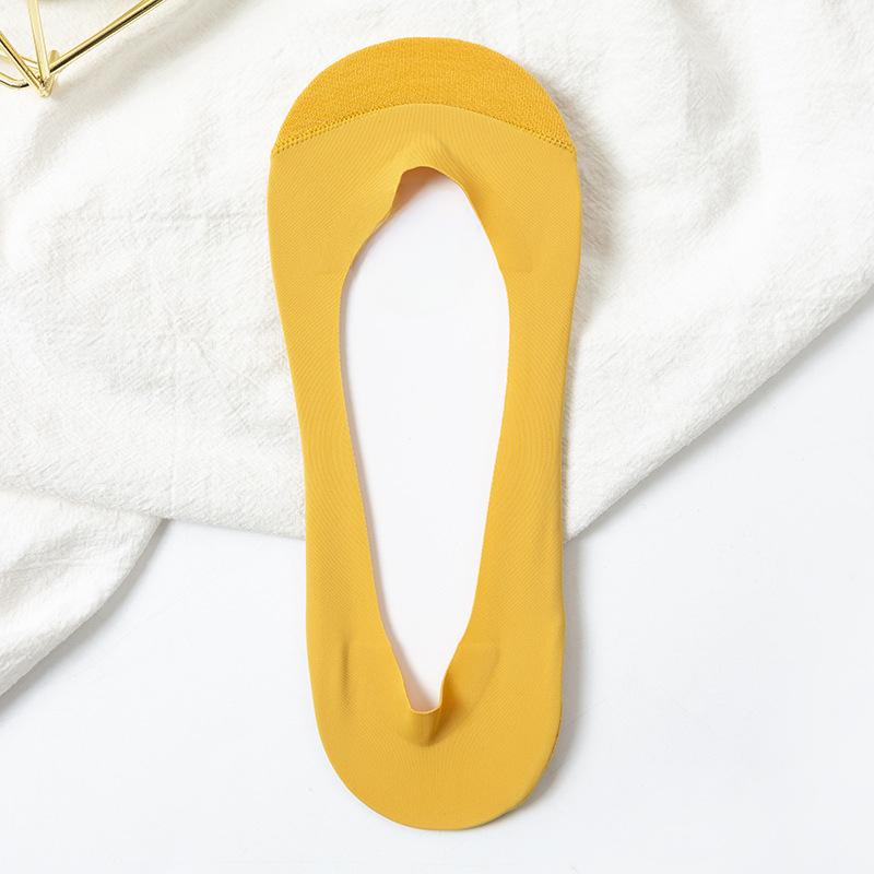 Female Summer Thin Cotton Bottom Non Slip Not To Drop Heel Shallow Mouth Invisible Wicking Socks