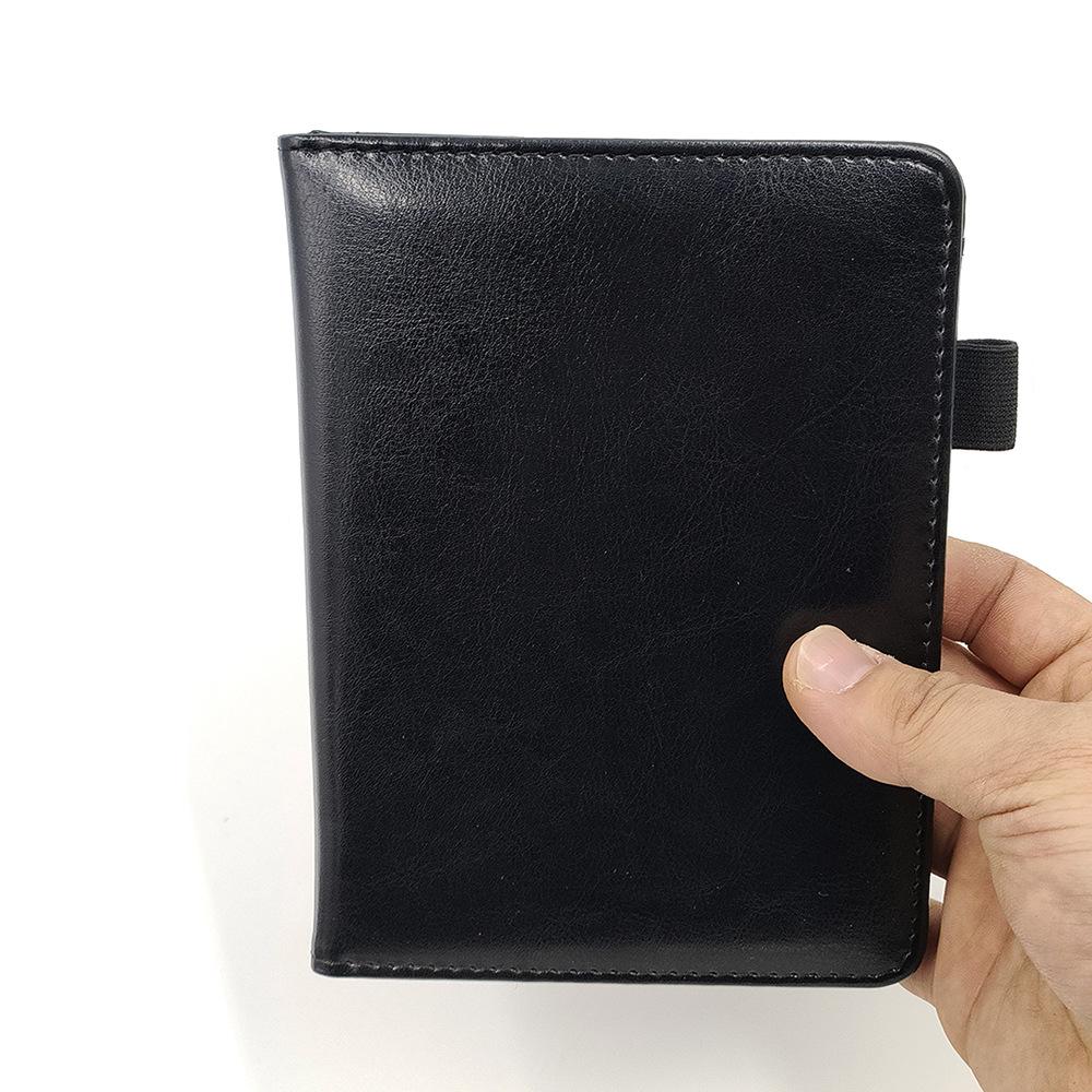 In Stock A6 Sticky Notes Notebook, Business PU Leather Surface, Portable Work Log, Custom LOGO.
