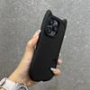 Cute 3D Kitten Cat Ear Solid Color Case For iPhone 17 16 15 14 13 12 11 Pro Max 16 Plus Silicone Shockproof Bumper Back Cover