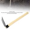Azada de Jardín Azada para Deshierbar a Mano Azada Manual Mango de Madera Ergonómico Acero al Carbono Ligera Azada Manual para Deshierbar el Jardín para el Hogar