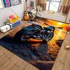 Free Shipping! "Sunset Motorcycle Beach Scene Rug" Carpet for Home Sofa Bedroom, Great Gift Mat