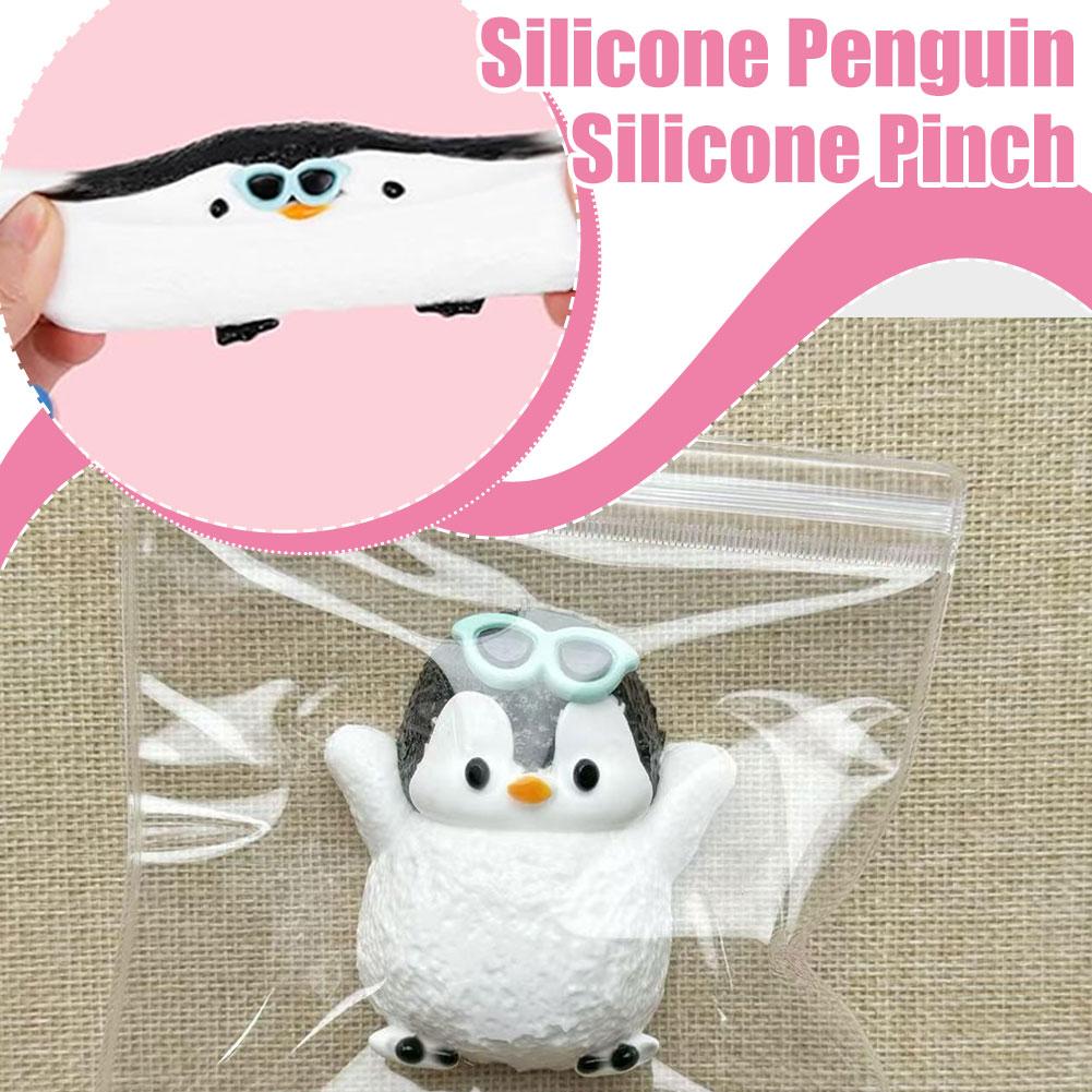 Penguin Silicone Pinching Simulation Food Grade Toys Decompression Handmade Toy Cute Toys Anima G1P3
