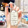 For Chrysler 300C Wrangler Dodge For Jeep Renegade Compass Grand Cherokee Tpu Car Key Cover Case Fob Shell Keyless Accessaries