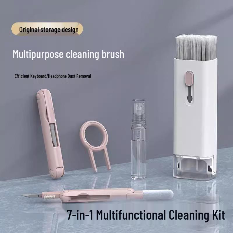 

7-in-1 Multifunction Bluetooth Keyboard and Headset Cleaning Brush for Screens and Dust Removal