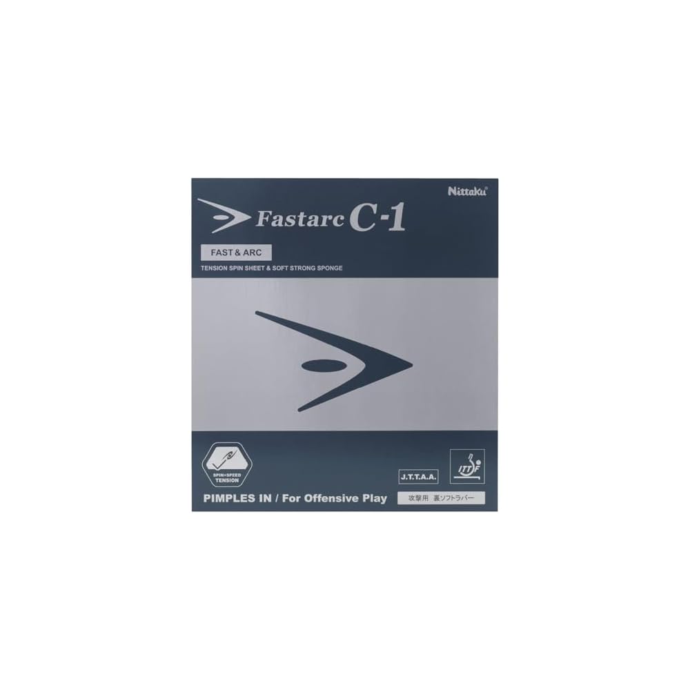 Nittaku Fastark C-1 Table Tennis Rubber Black 2.0mm Thickness