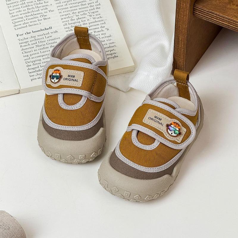 

Детские корейские милые кроссовки противоударные на липучке парусиновые туфли 3-8 лет для мальчиков повседневная обувь 30 жёлтый