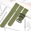 20mm 22mm 24mm Extended Nylon Straps For Men Women Canvas Bracelet Three Section Watch Band Heavy Metal Buckle Accessories