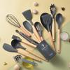 12/14Pcs/Set Eco-Friendly Silicone Kitchenware Set Non-Stick Cookware Set  Cuisine Preparation