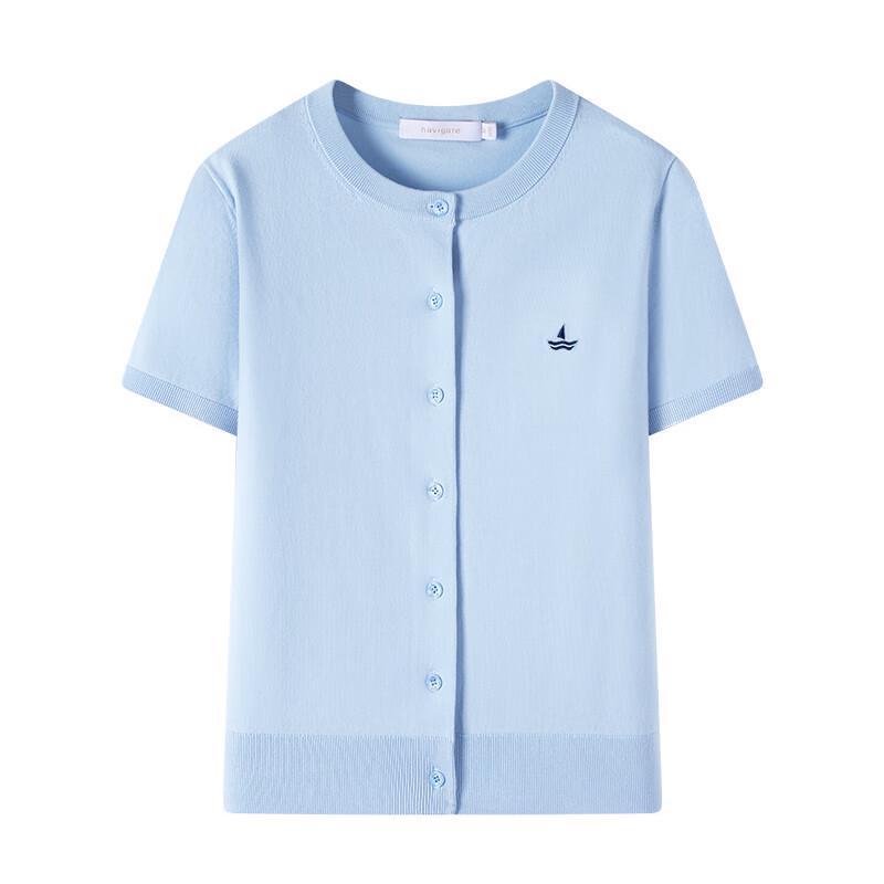 Navigare Women's Short Sleeve Knit Cardigan