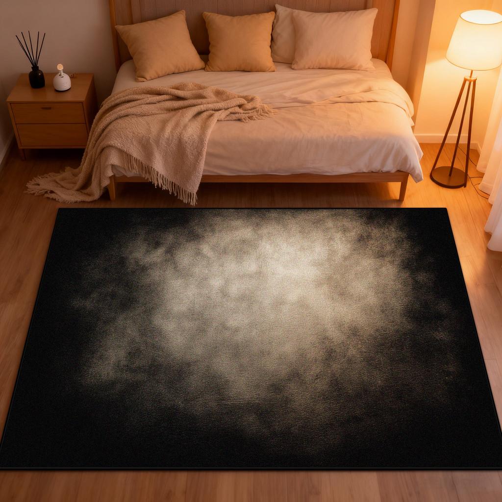 3D Aurora Design Bedroom Bedside Carpet Starry Sky Decoration Washable Living Room Rug Cloakroom Study Non-slip Tables Chair Mat