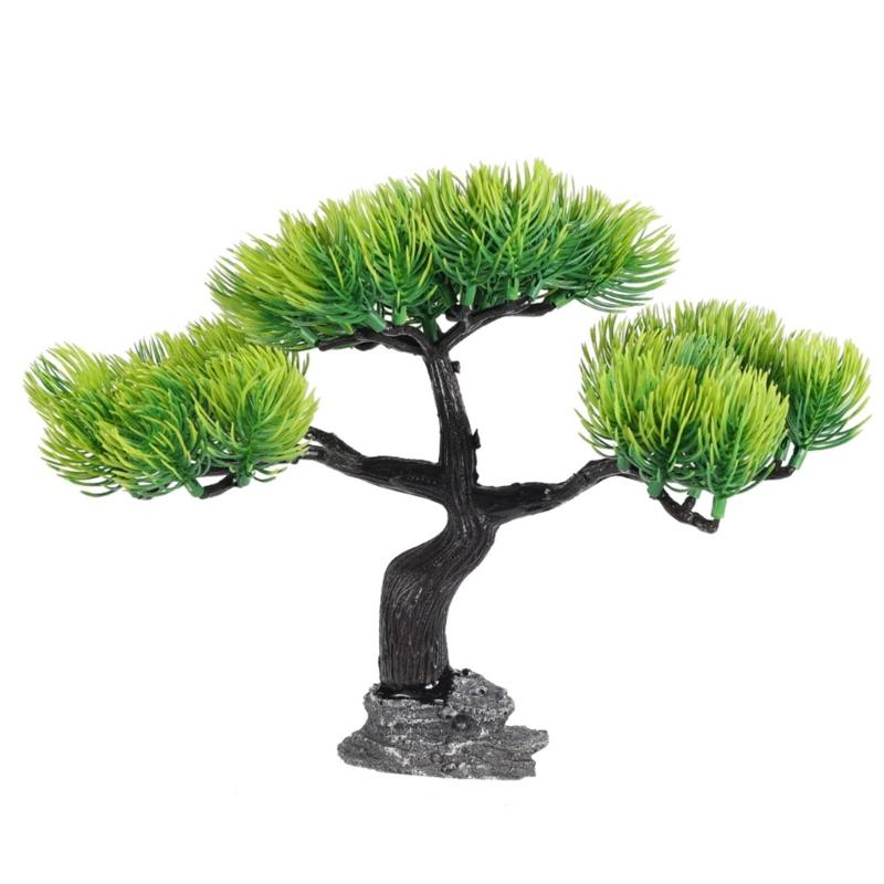 Artificial Pine Bonsais Aquariums Ornament Natural Lookings and Easily Maintenance Landscape for Fishtanks Enthusiasts
