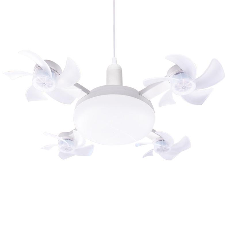 E27 Drone Ceiling Fan Light: Silent ABS Integrated Chandelier with Frequency Conversion