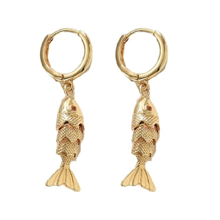 Exquisite Fish Earrings Sturdy Ear Rings Featuring Allergy Resistant Materials Suitable for Extended Wear At Gatherings