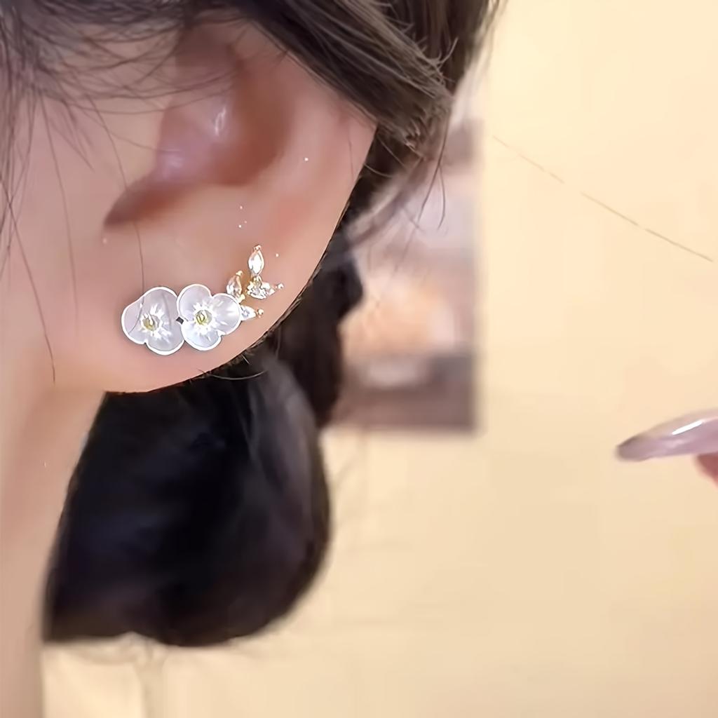 Camellia Earrings, Premium Elegant Jewelry. Perfect for Daily Wear & Weddings, Ideal Gifts for Girlfriends, Classmates & Friends.