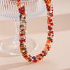 Colorful Necklace Handmade Beaded Clavicle Chain Trend Glass Beads Choker  for Women