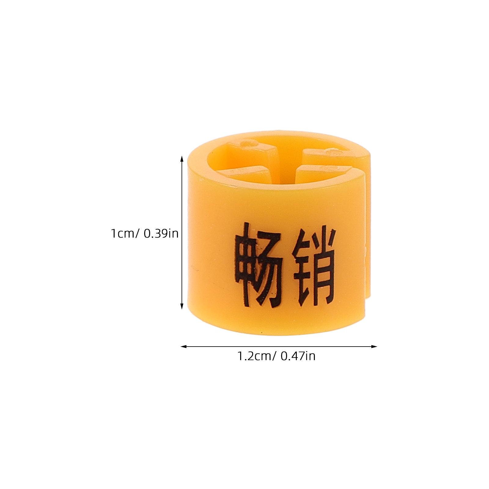 

100Pcs Garment Marker Clips Plastic Hanger Tags Removable Clothing Label Fasteners Store Retail Organization Signs Orange помаранчевий