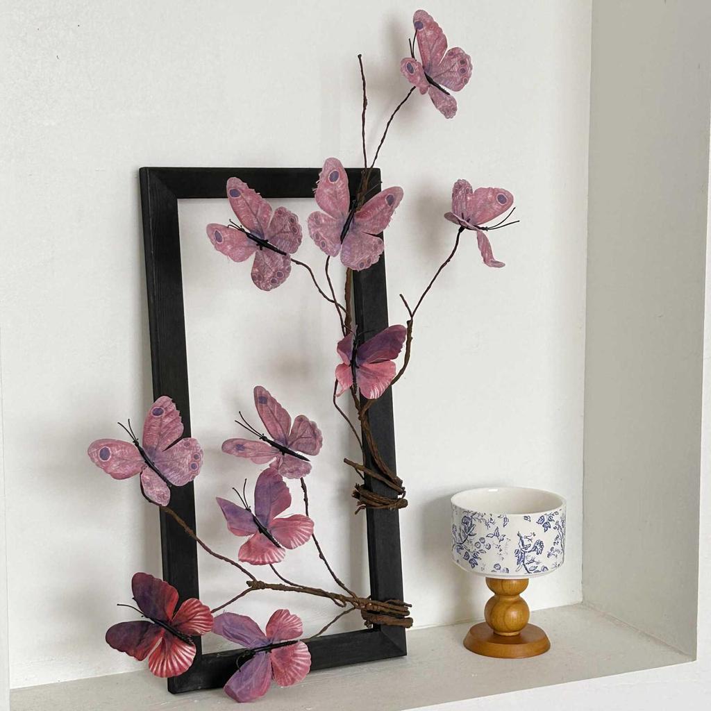 Chinese Style Butterfly Simulated Flower Ornament for Living Room, Table, or Cafe Décor