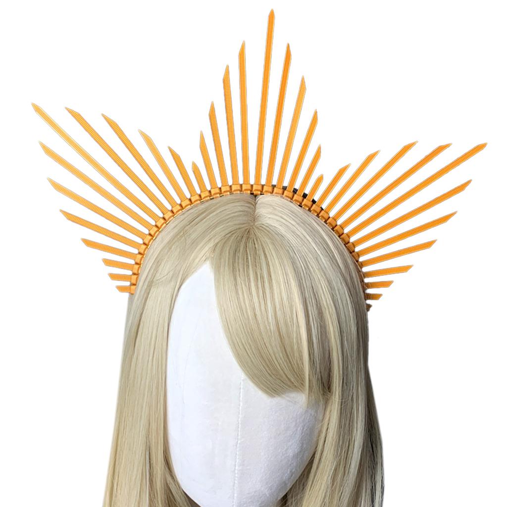 Jugendliche Schüler Halloween Haarband mit Sonnenstrahlen Stacheln Cosplay Engel Heilige Form Stachel-Haarbänder Auftritte Haarreifen