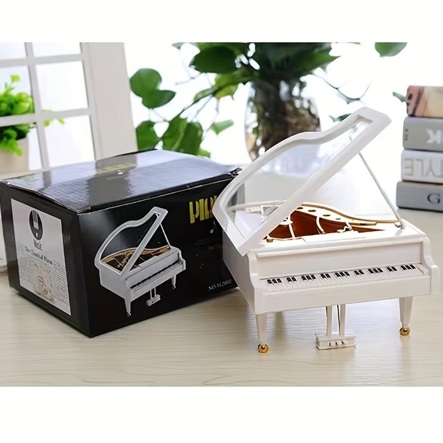 Piano Music Box Clock Music Box Valentine's Day Gift Creative Birthday Gift Home Desktop Cabinet Decoration