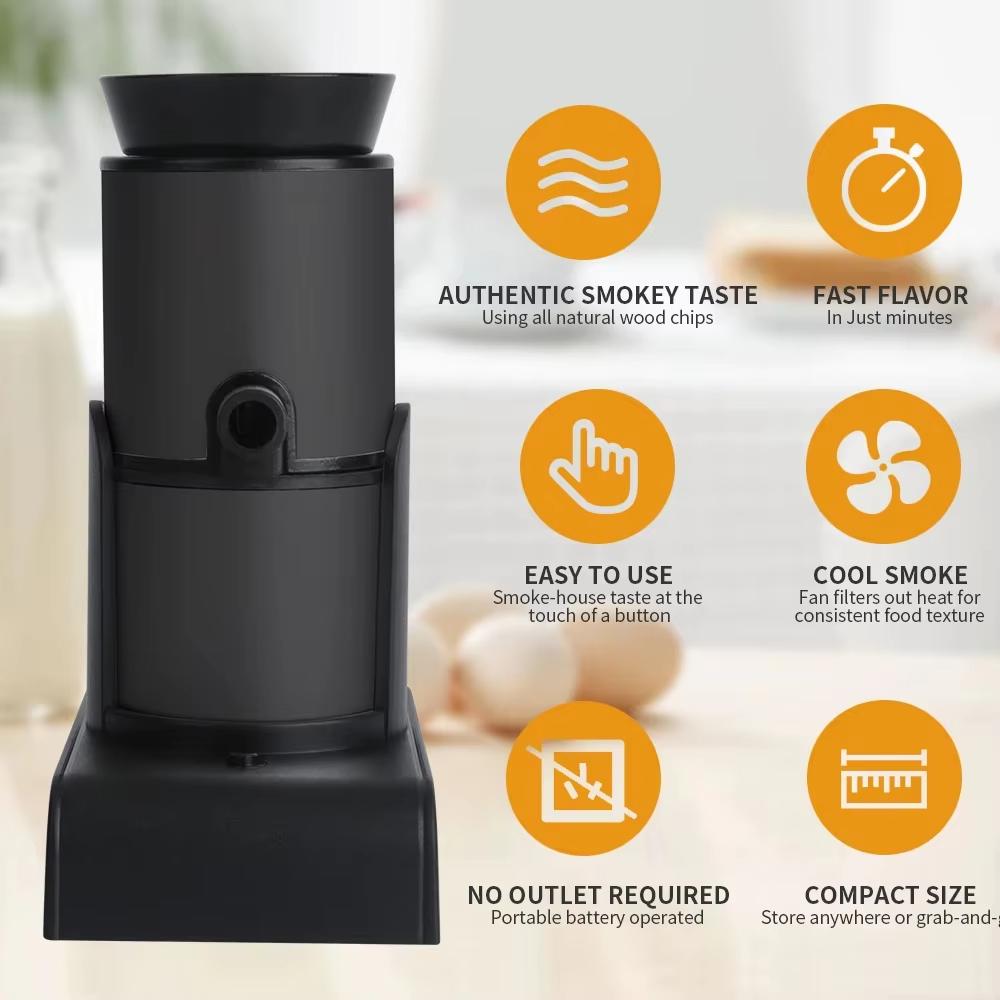 Smoker Infuser Portable Molecular Cuisine Smoking Food Cold Smoke Generator Meat Burn Cooking for BBQ Grill Cocktails Tools
