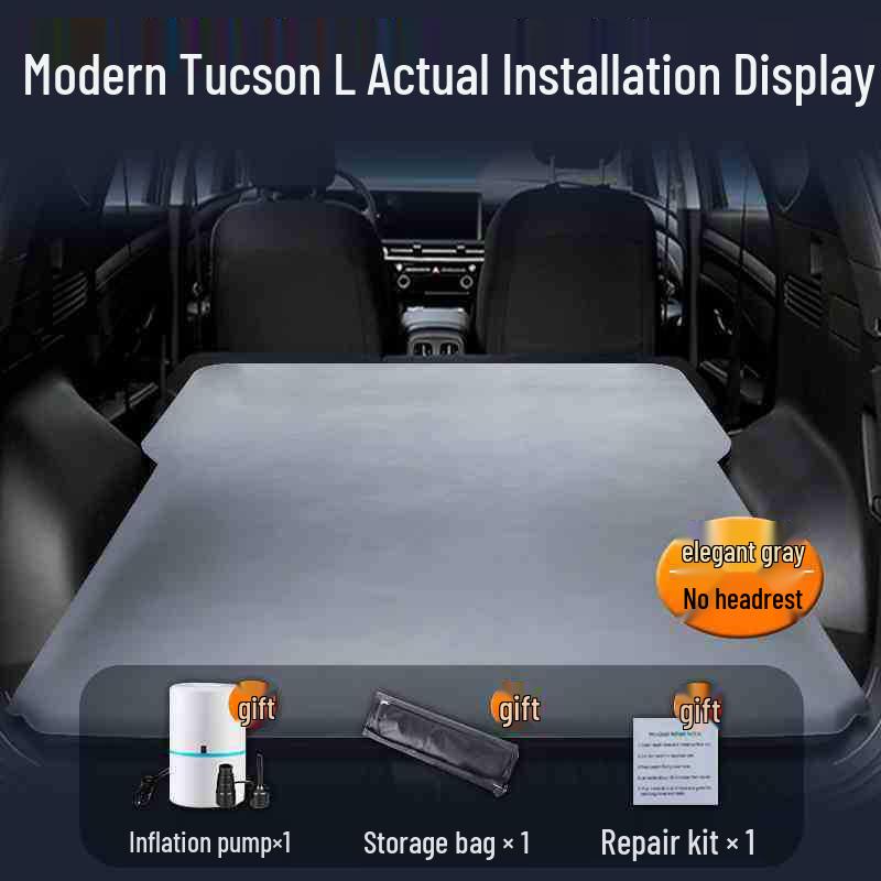 Inflatable Car Bed Mattress for Tucson L SUV - Trunk & Rear Seat Sleeping Pad