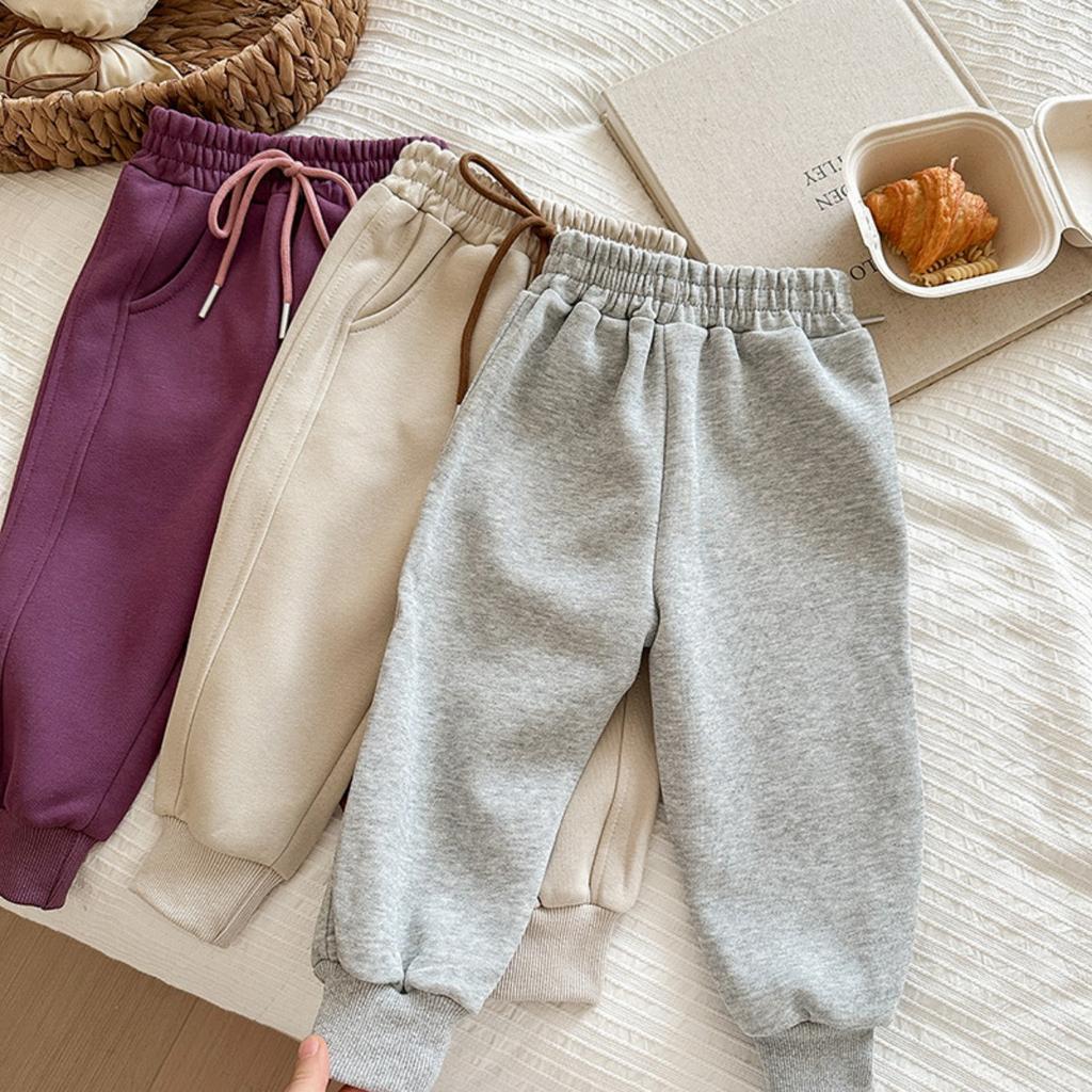 Korean Children's Autumn/winter Loose Pants, Versatile Pants for Boys and Girls, Sweatpants, Sport Pants, Drawstring Casual Pants, Long Pants