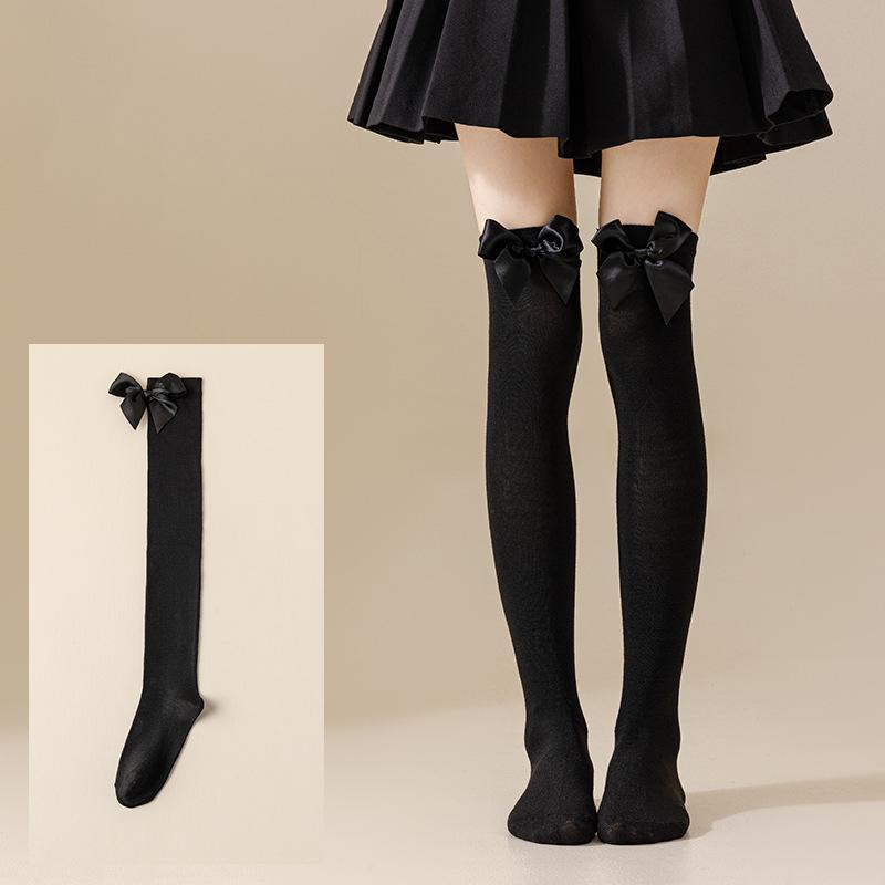Christmas Striped Over Knee Thigh High Stockings 1 Pair Soft Socks for Women Xmas Party Favor Gift Option