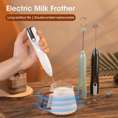 Wireless Milk Frother Electric Handheld Blender Electrical Mini Coffee Maker Whisk Mixer With USB For Coffee Cappuccino Cream