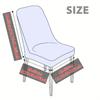 Stretch Chair Cover Leaf Jacquard Dining Chair Slipcover Solid Color Curved Chair Protector for Party Home Pokrowce Na Krzesła