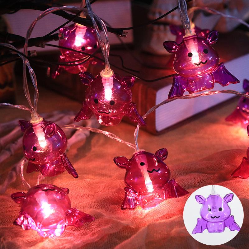 Halloween Pumpkin & Ghost String Lights for Outdoor Decoration and Party Atmosphere