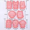 8PCS 3D Dog Bakeware Biscuit Mold DIY Cookie Tools Gift Cake Decorating Tool