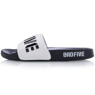 Li Ning Anti-Five BD5 Slide Silent Sandale cu o curea Sandale pentru femei Alb Negru ABTQ002-1