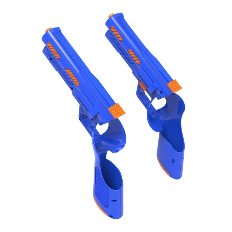 Secure and  ABS Gaming Handle VR Gaming Shooting Grip for Q 3 Virtual Reality Shooting Controller Blue