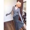 Soft Waxy Lazy Wind Neck Knitted Sweater Bottoming Shirt Women's Spring Slim and Thin Temperament Inner Top