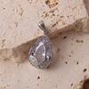 Elegant Two-Tone Water Drop Diamond Pendant Necklace - Gold/Silver, Multi-Color Women's Fashion Jewelry