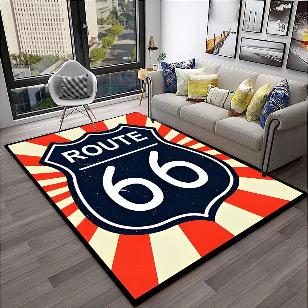 Mother Road,Historic Route 66,mãe estrada Carpet Rug for Home Living Room Bedroom Sofa Doormat Decor,Area Rug Non-slip Floor Mat